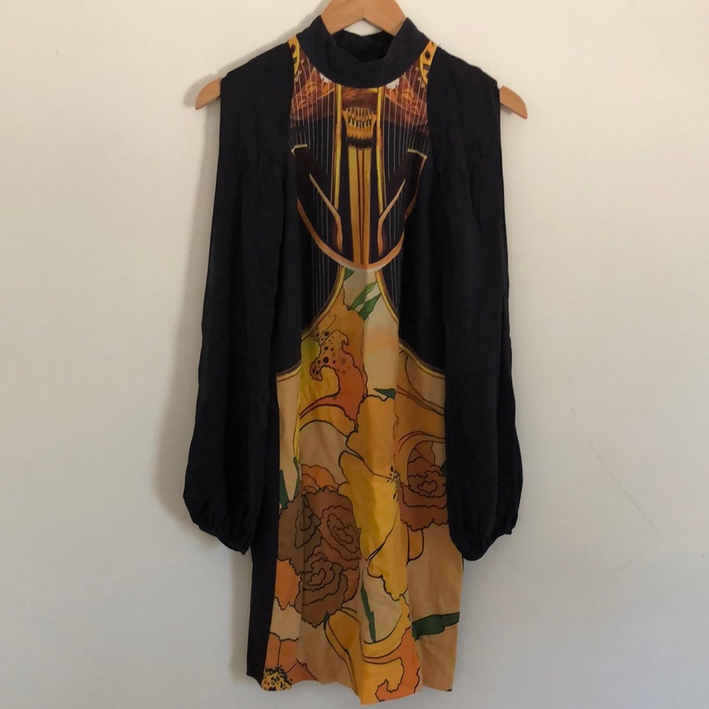 Artelier Nicole Miller Long Sleeve Cocktail Dress